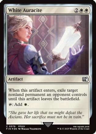 White Auracite (Surge Foil) (FIN-578) - FINAL FANTASY Foil