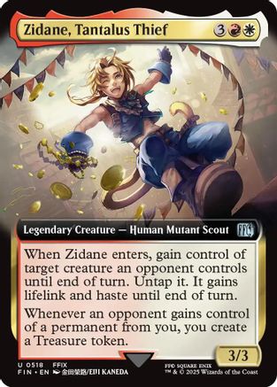 Zidane, Tantalus Thief (Extended Art) (FIN-518) - FINAL FANTASY Foil