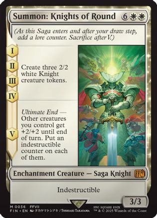 Summon: Knights of Round (FIN-036) - FINAL FANTASY Foil