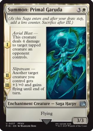 Summon: Primal Garuda (FIN-037) - FINAL FANTASY Foil