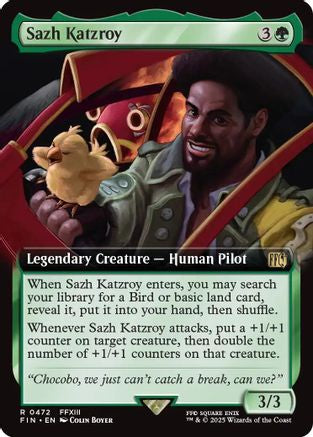 Sazh Katzroy (Extended Art) (FIN-472) - FINAL FANTASY Foil
