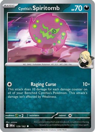 Cynthia's Spiritomb 129  SV10 Destined Rivals - Uncommon