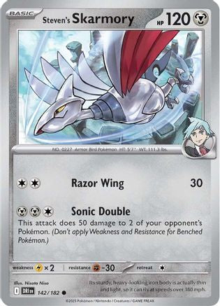 Steven's Skarmory 142  SV10 Destined Rivals - Common