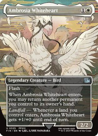 Ambrosia Whiteheart (Borderless) (FIN-325) - FINAL FANTASY Foil