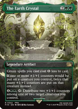 The Earth Crystal (Borderless) (FIN-342) - FINAL FANTASY Foil