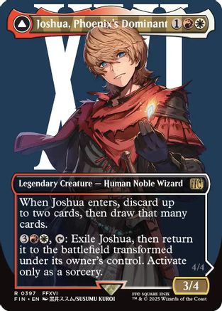 Joshua, Phoenix's Dominant (Borderless) (FCA-397) - FINAL FANTASY Foil