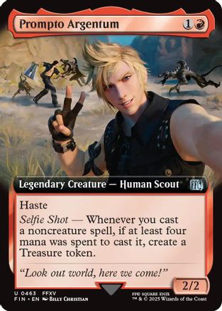 Prompto Argentum (Extended Art) (FIN-463) - FINAL FANTASY Foil