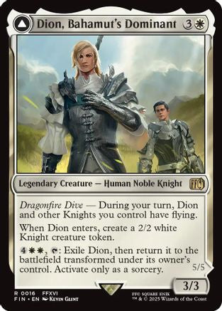 Dion, Bahamut's Dominant (FIN-016) - FINAL FANTASY Foil