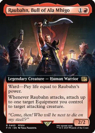 Raubahn, Bull of Ala Mhigo (Extended Art) (FIN-465) - FINAL FANTASY Foil