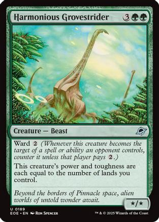 Harmonious Grovestrider (EOE-189) - Edge of Eternities Foil