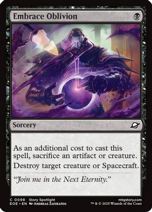 Embrace Oblivion (EOE-098) - Edge of Eternities Foil
