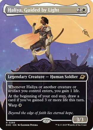 Haliya, Guided by Light (Borderless) (EOE-289) - Edge of Eternities
