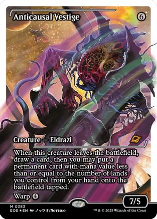Anticausal Vestige (Showcase) (Fracture Foil) (EOE-383) - Edge of Eternities Foil