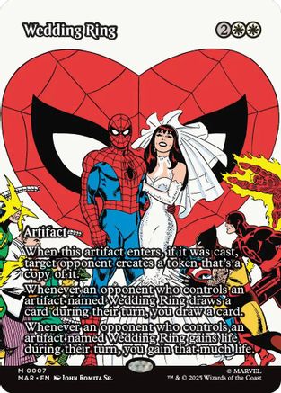 Wedding Ring (Borderless) (MAR-007) - Marvel Eternal-Legal Foil