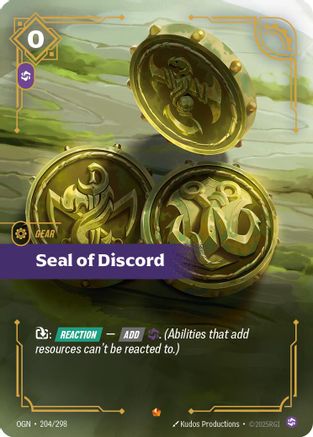 Seal of Discord (204/298) - Origins Foil