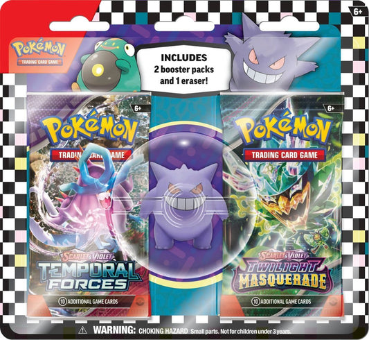 Pokémon TCG: Back to School Eraser Blister Pack 2024 (Gengar)