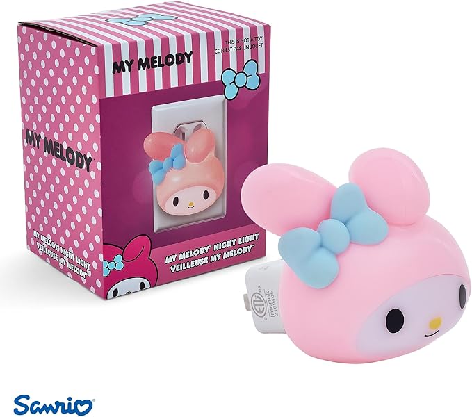 Ukonic Sanrio My Melody Face Plug-in Nightlight, LED Mood Light