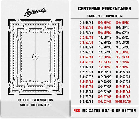 Legends Card Grading Centering Tool