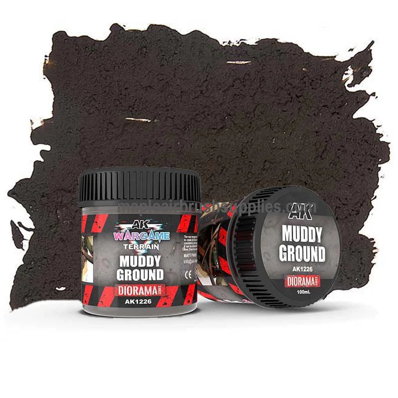 AK Interactive | Terrains - Muddy Ground - 100ml (Acrylic)