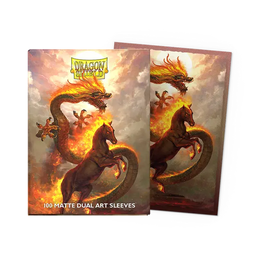 Dragon Shield Sleeves - Fire Horse 2026 (100 Count - Standard Size)