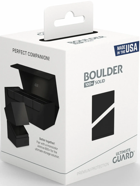 Ultimate Guard Deck Case Boulder 100+ Solid Black