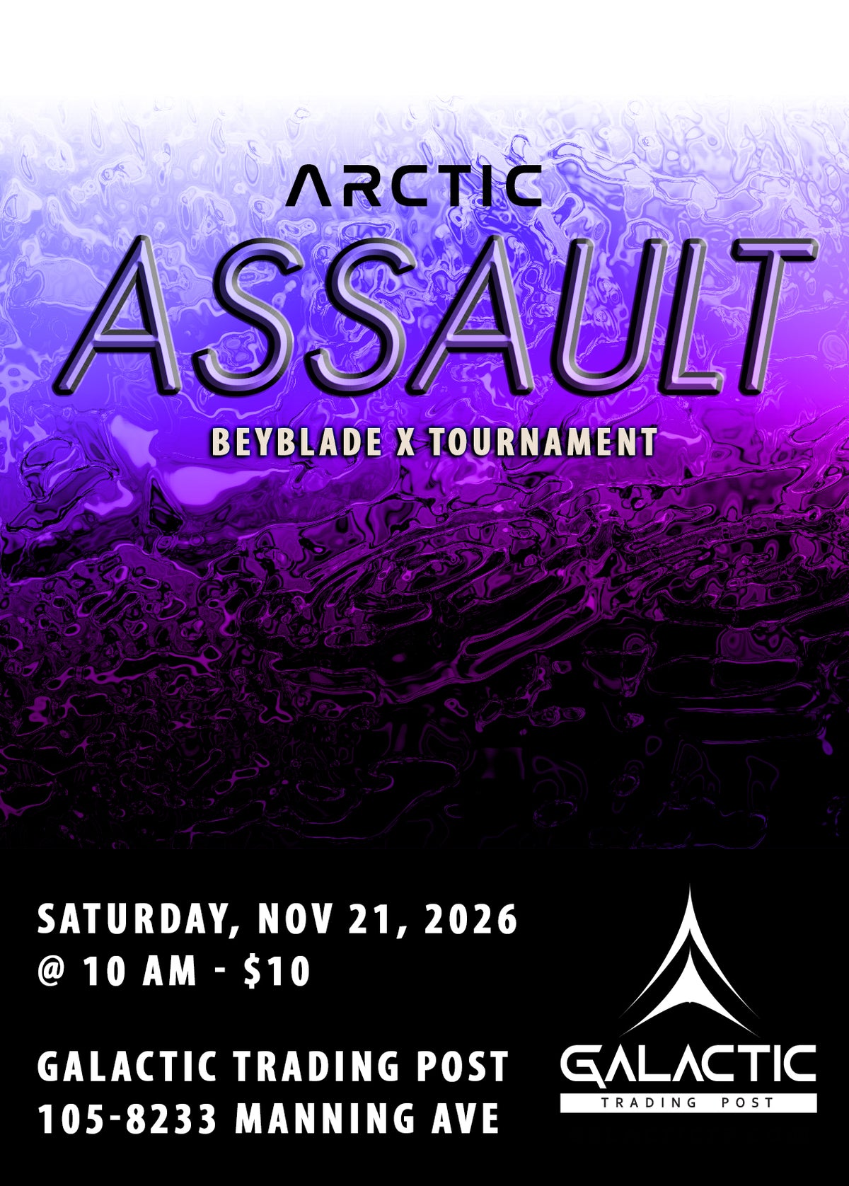 Arctic Assault: Beyblade X Tournament [Event] - November 21, 2026