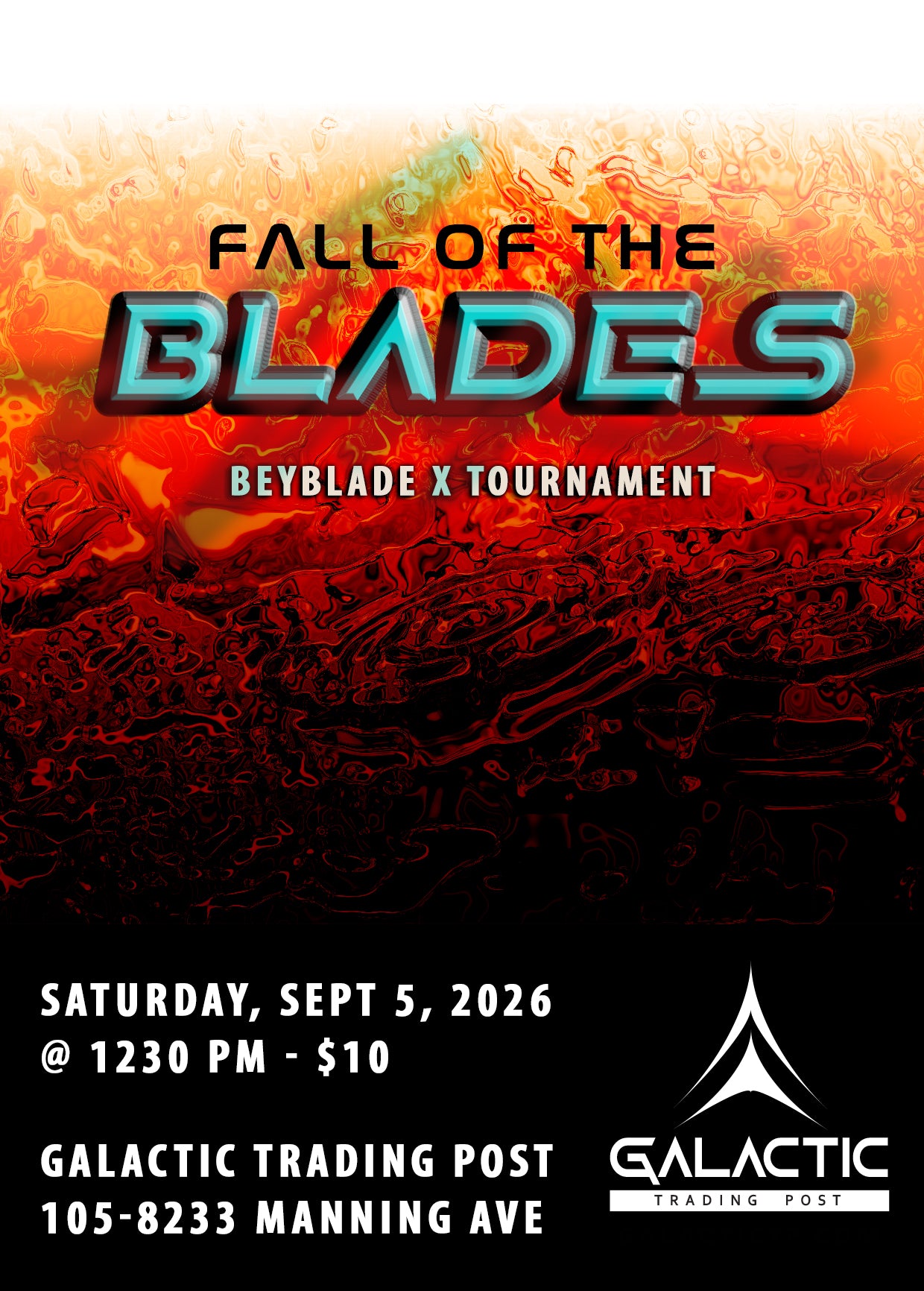 Fall of the Blades: Beyblade X Tournament [Event] - September 5, 2026
