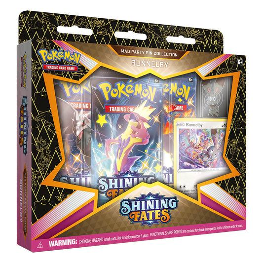 Pokémon TCG: Shining Fates Mad Party Pin Collection (Bunnelby)