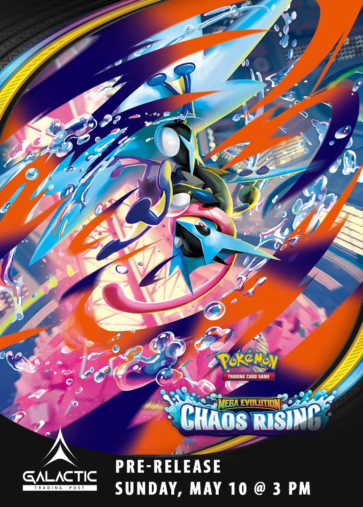 Pokémon TCG: Chaos Rising Pre-Release Event (7 Booster Packs) - Tues, May 12