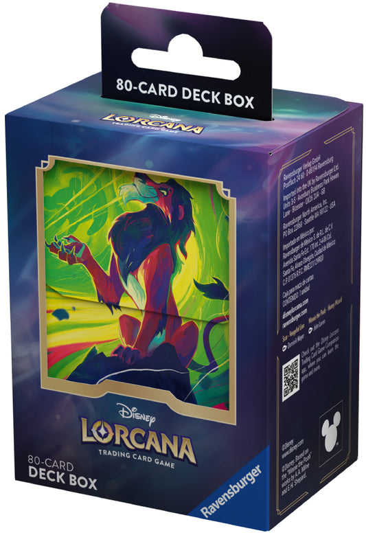 Disney Lorcana Skar 80+ Deck Box