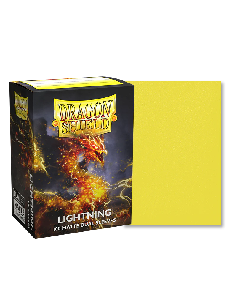 Dragon Shield - Lightning - Dual Matte Sleeves (100 Count - Standard Size)