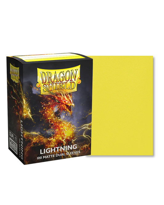 Dragon Shield - Lightning - Dual Matte Sleeves (100 Count - Standard Size)