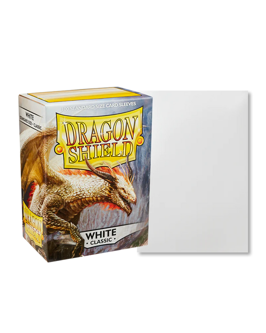 Dragon Shield - White - Classic Sleeves (100 Count - Standard)