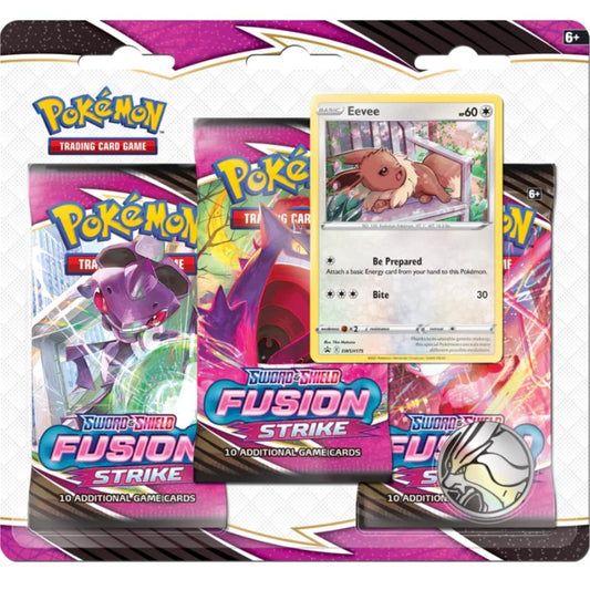 Pokémon TCG: Fusion Strike 3-Pack Blister (Eevee)