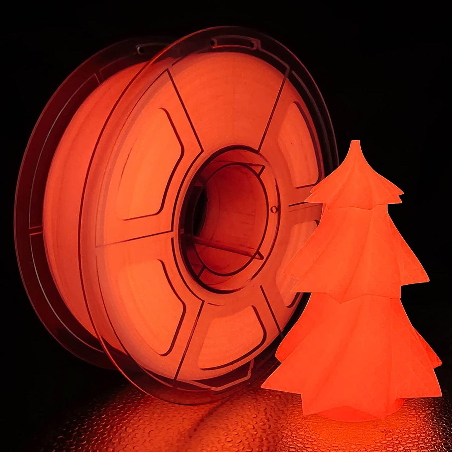 Galactic3D PLA - 1.75mm / 1 kg Glow In The Dark | Red