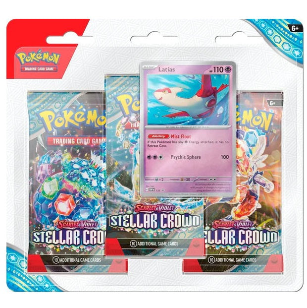 Pokémon TCG: Stellar Crown 3-Pack Blister (Latias)