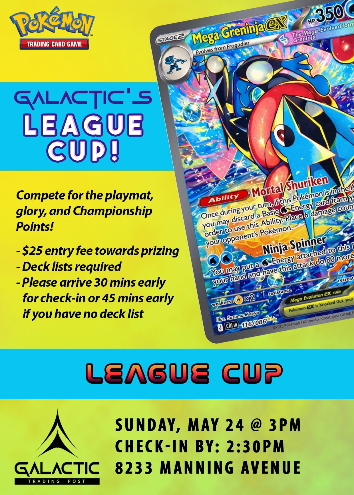 Pokémon TCG: Galactic's League Cup - Sun May 24 [Event]