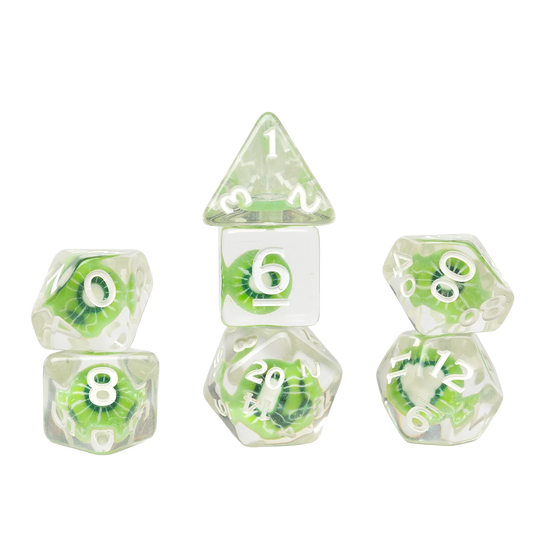 Sirius Dice - 7 Piece Set - Fruit Slices