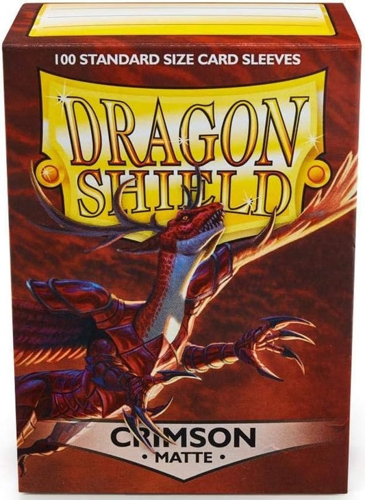 Dragon Shield - Crimson - Matte Sleeves (100 Count - STD Size)