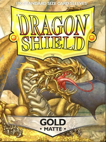 Dragon Shield Sleeves - Matte Gold - 100ct