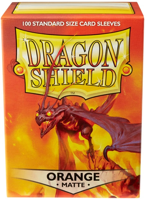 Dragon Shield - Orange - Matte Sleeves (100 Count - STD Size)