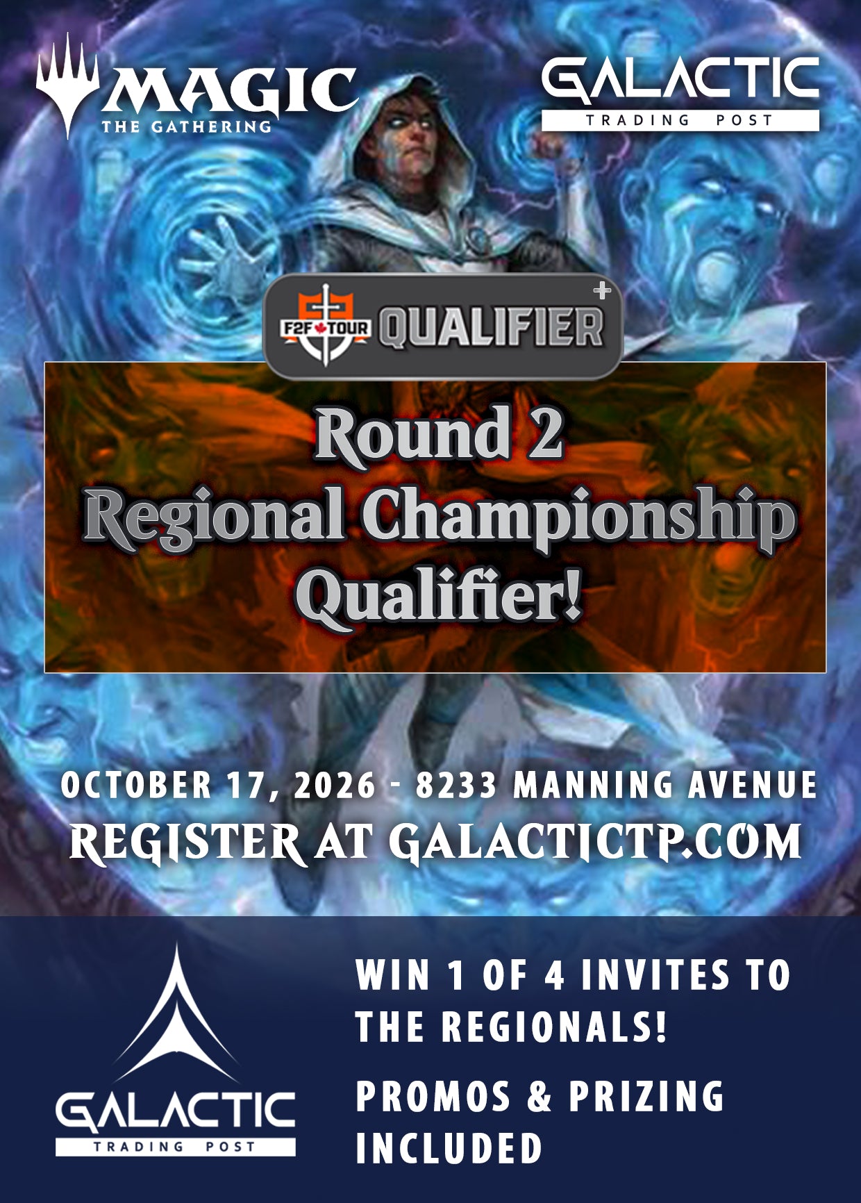 Magic the Gathering F2F Tour: 2026-27 Round 2 Regional Qualifier [Event] - Oct 17, 2026