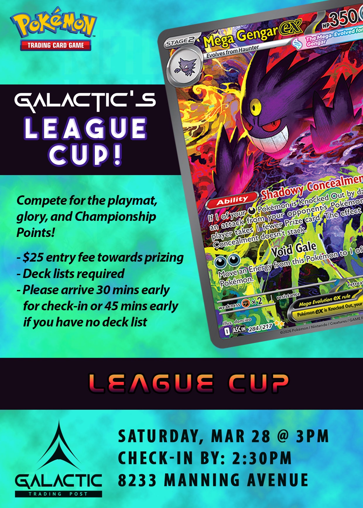 Pokémon TCG: Galactic's League Cup - Sat Mar 28 [Event]