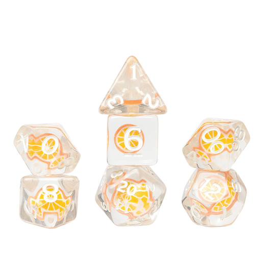 Sirius Dice Fruit Slice Dice Set - Orange