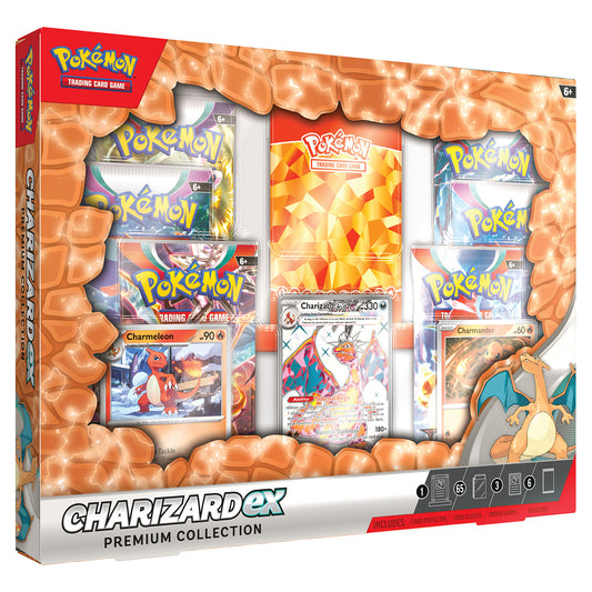 front view of the Charizard EX Premium collection