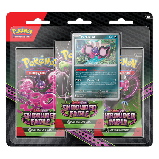 Pokémon TCG: Shrouded Fable 3-Pack Blister (Pecharunt)