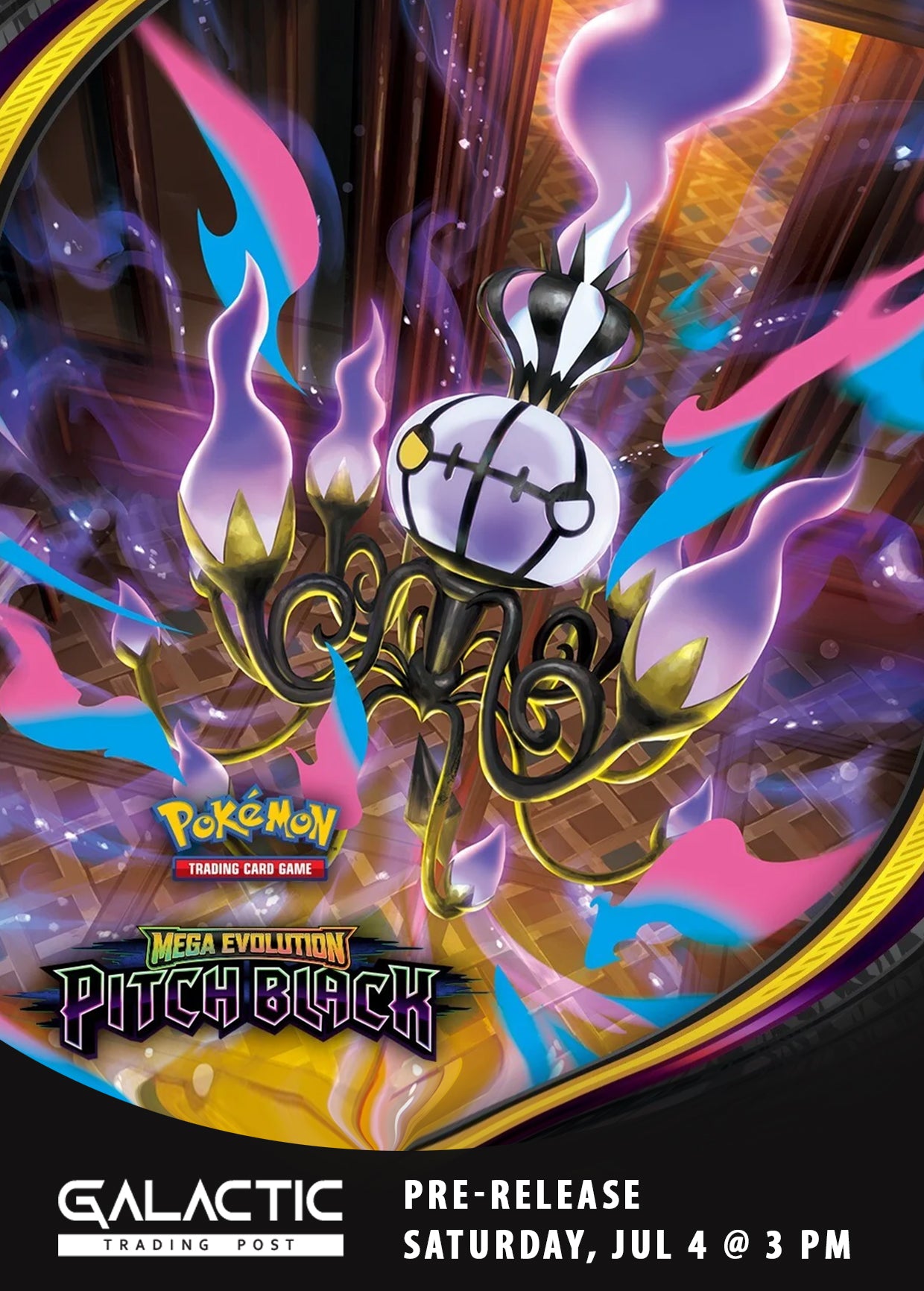 Pokémon TCG: Pitch Black Pre-Release Event (7 Booster Packs) - Sat, July 4