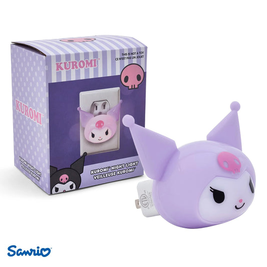 Ukonic Sanrio Kuromi Face Plug-in Nightlight, LED Mood Light