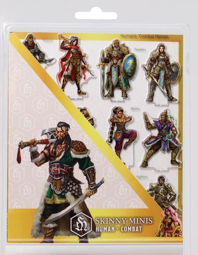 SKINNY MINIS 2D  -  RPG MINIATURE  -  HUMAN COMBAT
