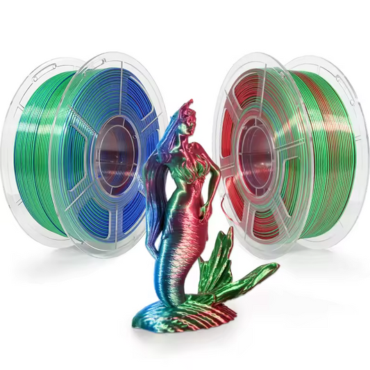Galactic3D PLA - 1.75mm / 1 kg Silk Tri Colors (Red + Green + Blue)